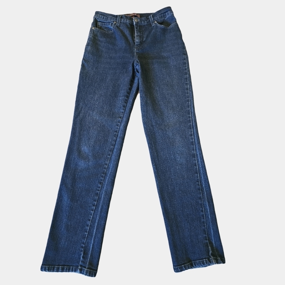 Gloria Vanderbilt Amanda Dark Wash Straight Leg Jeans Size 6
